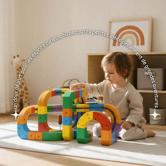 Cubes Éducatifs – Parcours de Train 3D