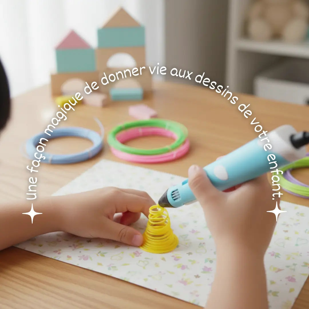 Stylo 3D – Donnez Vie aux Dessins de Votre Enfant