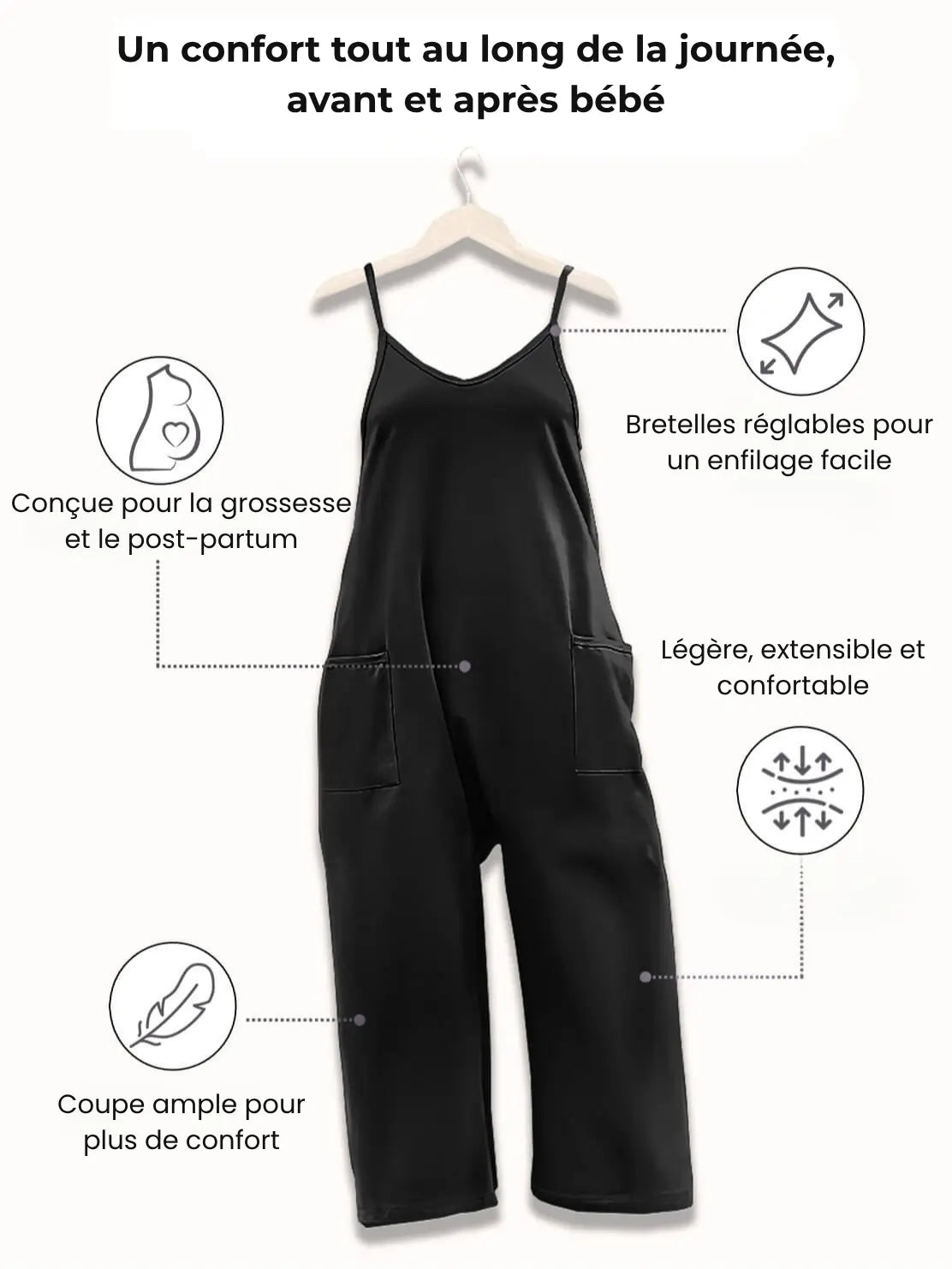 Combinaison Oversize - Maternité et post-partum