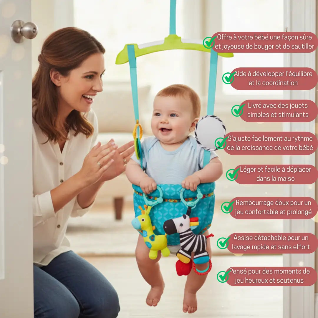 Sauteur de Porte Deluxe avec Jouets Amovibles