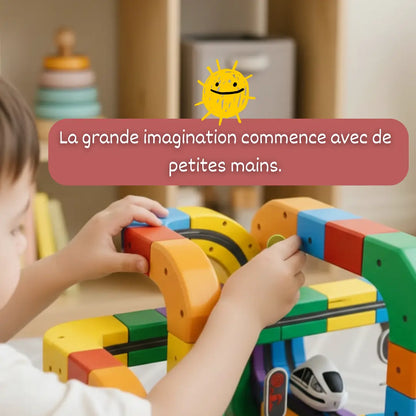 Cubes Éducatifs – Parcours de Train 3D