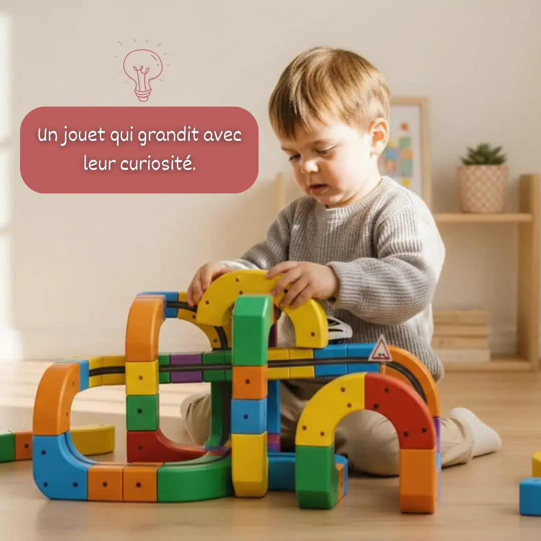 Cubes Éducatifs – Parcours de Train 3D