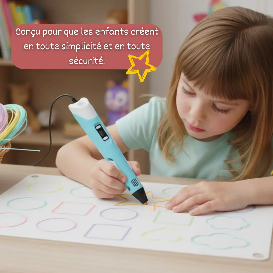 Stylo 3D – Donnez Vie aux Dessins de Votre Enfant
