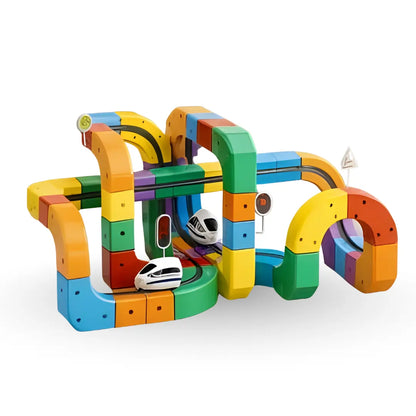Cubes Éducatifs – Parcours de Train 3D