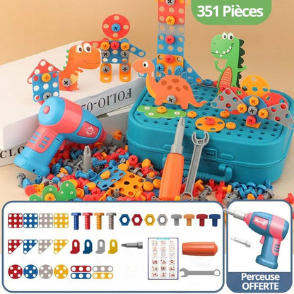 Bloomommy BricoKids™ Kit d'Outils Portable pour Petits Bricoleurs